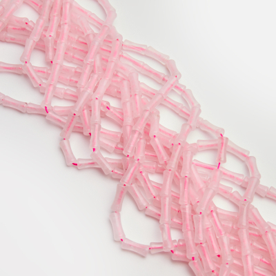 Kryształ górski różowy klepsydra 5x12,5mm