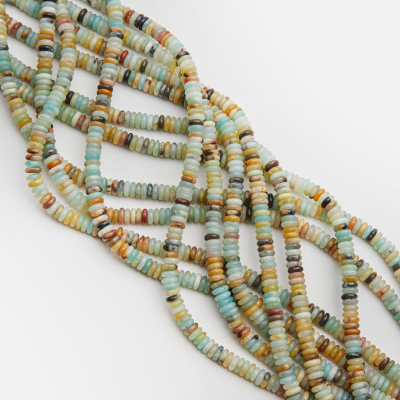 Amazonit krążek gładki 6,5x2mm