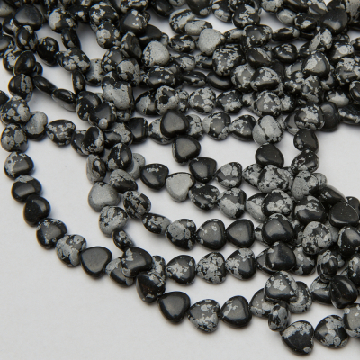 Jaspis śnieżny serce gładkie 10,5mm