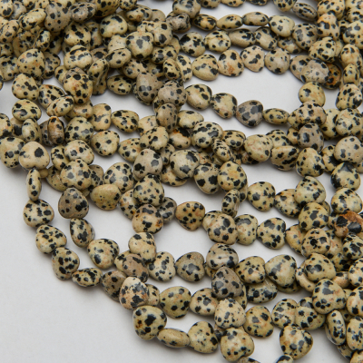 Jaspis dalmatyńczyk serce gładkie 10,5mm