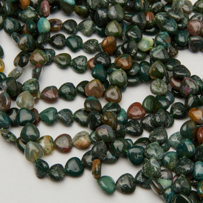 Agat indyjski serce gładkie 10,5mm