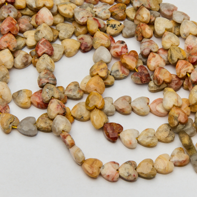 Agat serce fasetowane 8mm