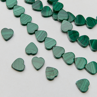 Malachit naturalny serce gładkie AAA 12mm