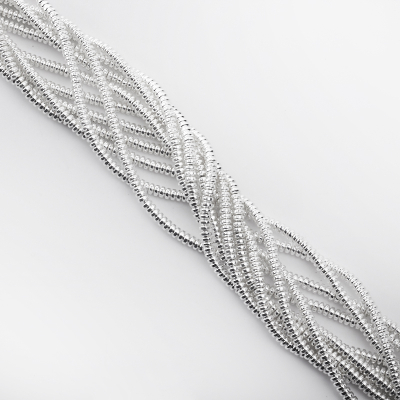 Hematyt platerowany dysk light silver 2x4,5mm