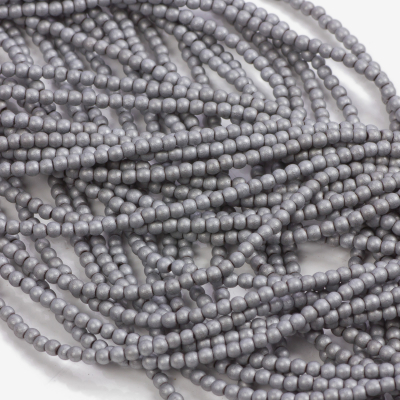 Hematyt platerowany kulka gładka mat silver 2.5mm