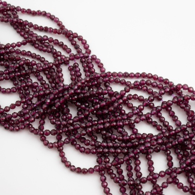 Granat kulka fasetowana 3,5mm