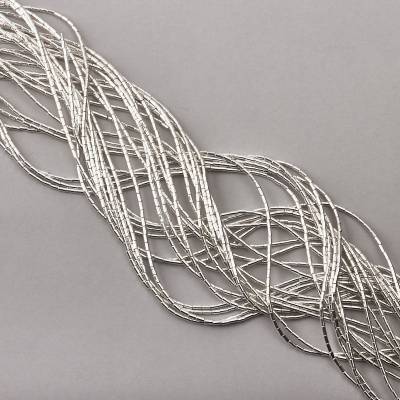 Hematyt słupek okrągły light silver 3x1,5mm