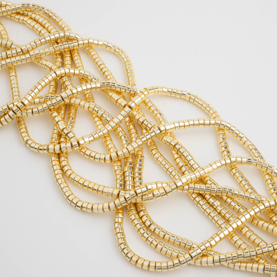 Hematyt krążek płaski light gold 4x2mm