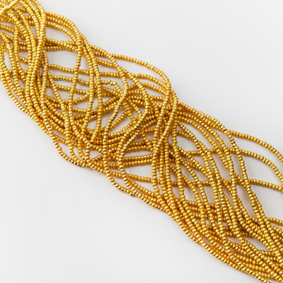 Hematyt oponka fasetowana light gold mat 3x2mm