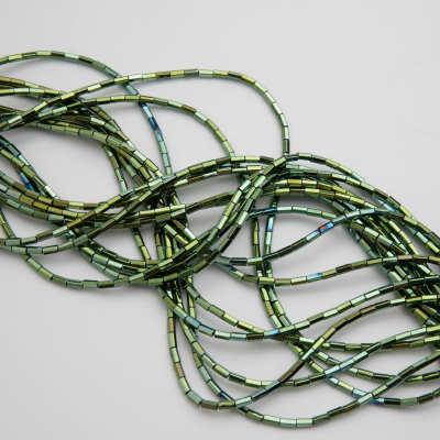 Hematyt walec sześciokątny emerald 4x2mm