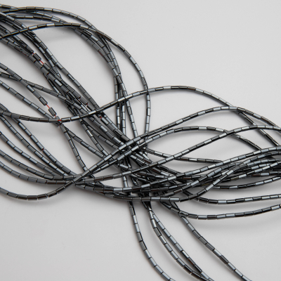 Hematyt walec sześciokątny natural 4x2mm