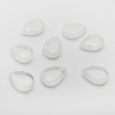 Kryształ górski łezka gładka zawieszka 25x18mm