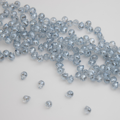 Kryształki drop fasetowane blue shade AB 10mm