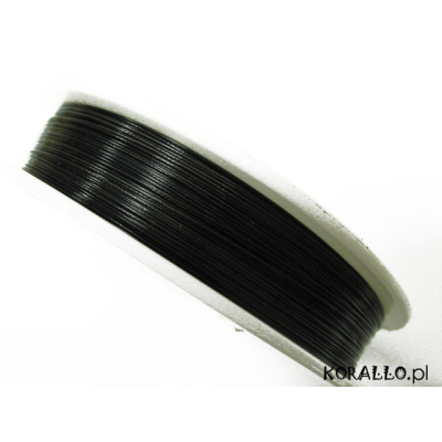 Linka stalowa czarna 0,38 mm