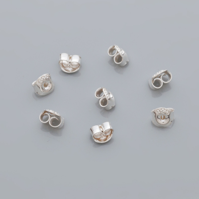 Srebrne baranki średnie, pr&oacute;ba Ag925