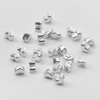 Srebrny koralik serce AG925 5,5mm