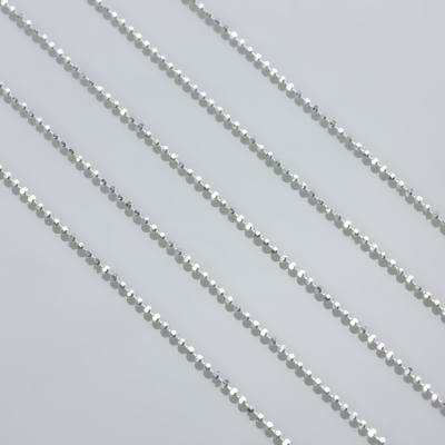 Łańcuszek bulion diamentowany srebrny AG925 1,2mm
