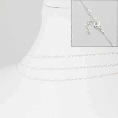 Srebrny łańcuszek z zapięciem forza AG925 45cm