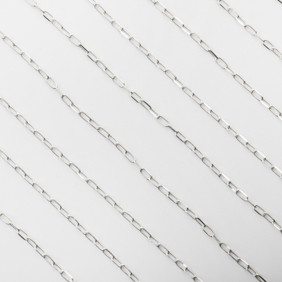 Srebrny łańcuszek rolo podłużny diamentowany AG925 4,5x2mm