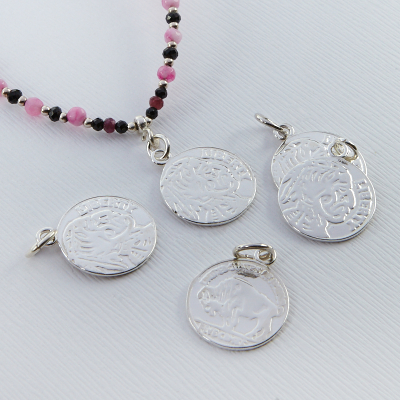 Srebrna moneta zawieszka Liberty 16mm