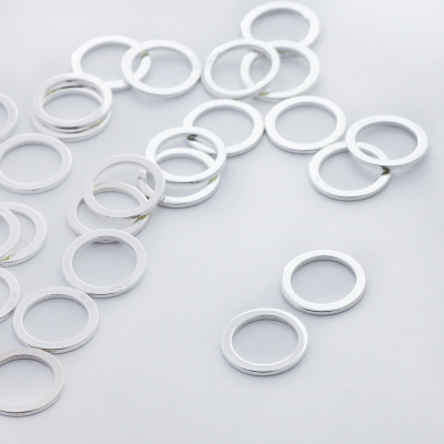 Srebrna zawieszka- łącznik kółko AG925 srebrny 12mm