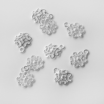 Srebrna zawieszka ażurowa esy-floresy AG925 11mm