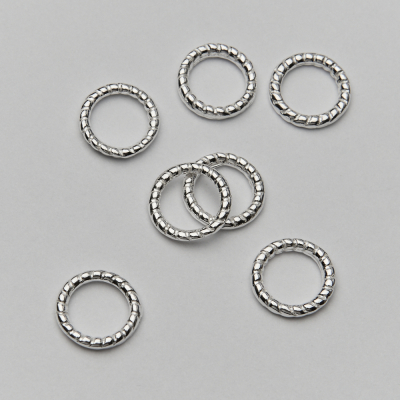Srebrne kółko ozdobne AG925 9x1,5mm