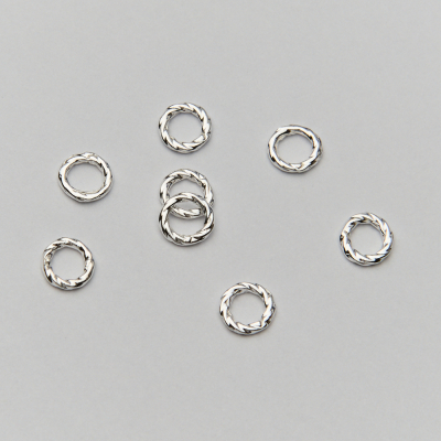 Srebrne kółko ozdobne skręcane AG925 5,5x0,8mm