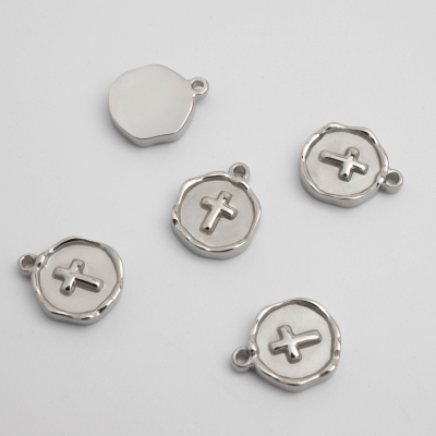 Zawieszka ze stali heksagon z krzyżem 13mm