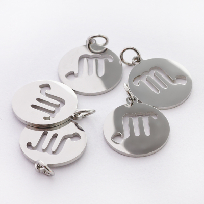 Zawieszka ze stali znak zodiaku Skorpion 15mm