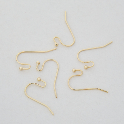 Bigle z lutowaną kulką z mosiądzu w kolorze złotym 9mm