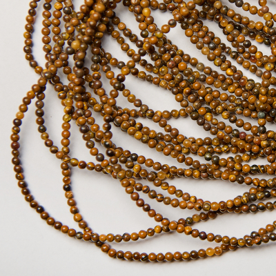 Tygrysie oko kulka fasetowana 3,5mm