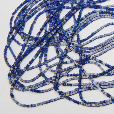 Lapis lazuli płaska kostka 1x1,5mm