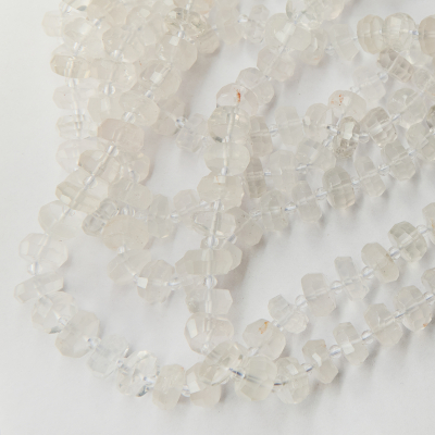 Kryształ górski oponka fasetowana nieregularna 7x13mm
