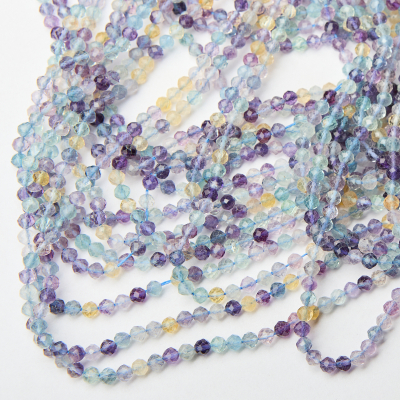 Fluoryt kulka fasetowana 4mm