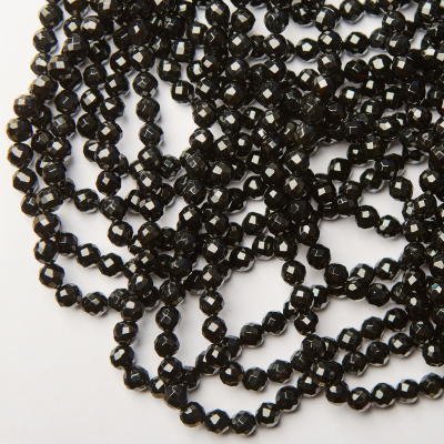 Onyks kulka grubo fasetowana 7,5mm