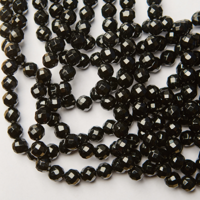 Onyks kulka grubo fasetowana 10mm