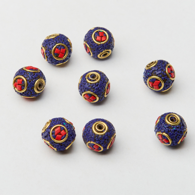 Koraliki antyczne kulka 13mm