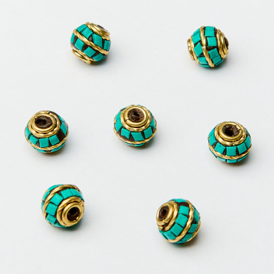 Koraliki antyczne kulka 9,5mm
