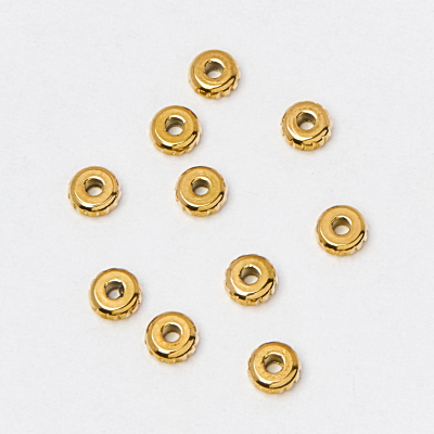 Koralik ze stali oponka nacinana 2x5mm PVD