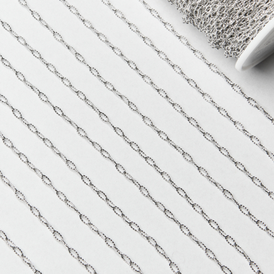 Łańcuch owal skręcany ze stali 2,5x5,5mm
