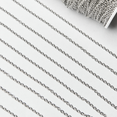 Łańcuch owal okrągły ze stali 2,5x3mm