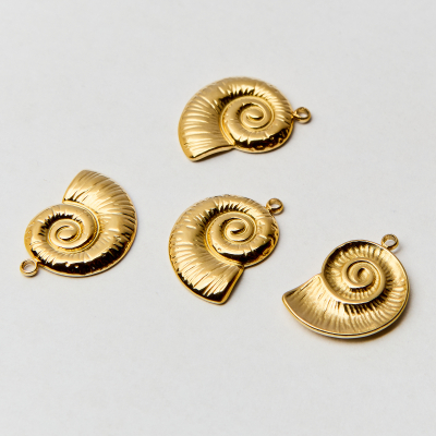 Zawieszka ze stali muszla ślimaka 19mm