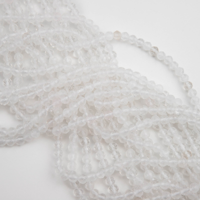 Kryształ górski kulka fasetowana 4mm