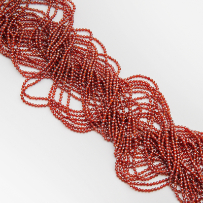 Granat kulka fasetowana 2,5mm