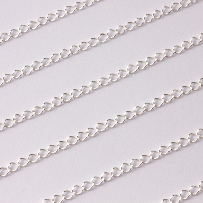 Srebrny łańcuszek rombo diamentowany AG925 3mm